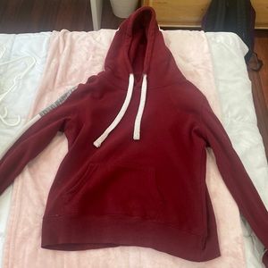 red hoodie